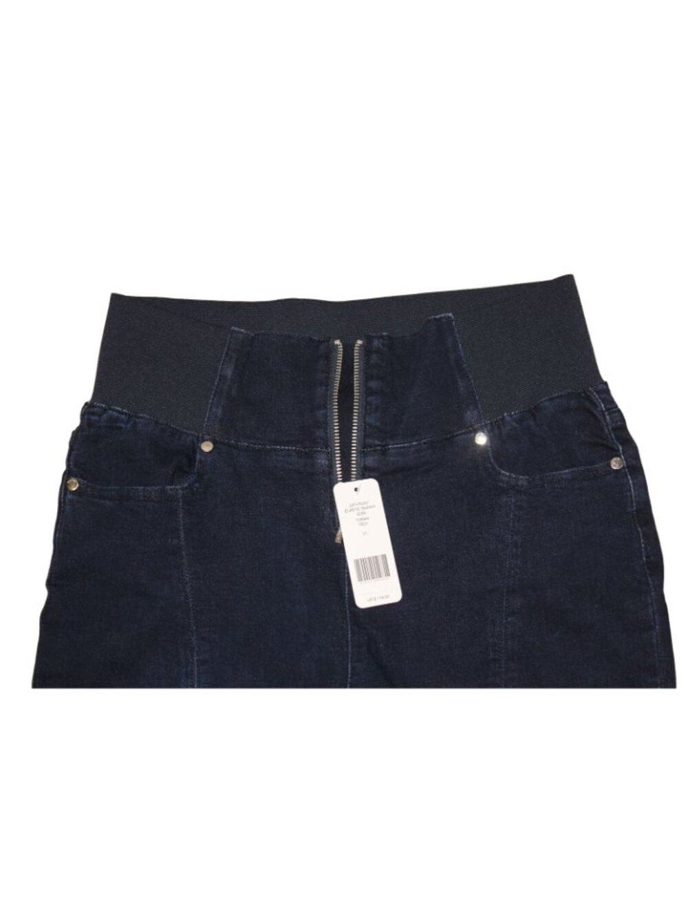 NWT bebe Women Zip Elastic Skinny Jean High-Waist Denim Size 31 Medium MSRP $119 - Picture 11 of 14